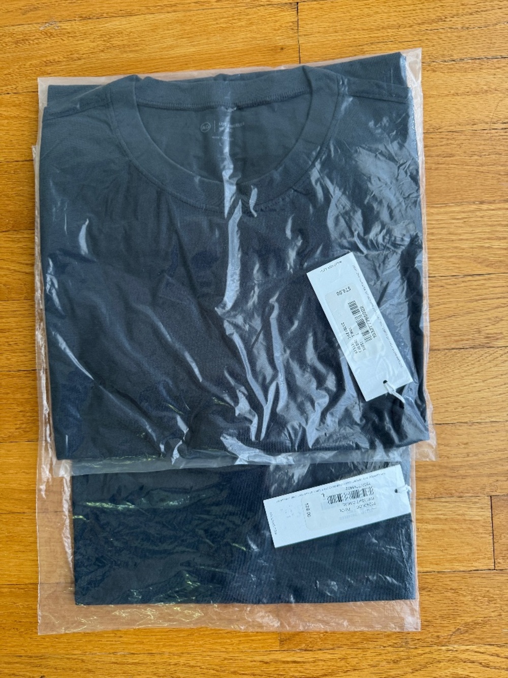 Adriano Goldschmied (AG). Set of two (2) T-shirts, Bryce Crew / size L. NWT.